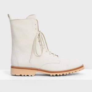 Theory laced leather boots